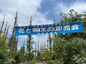 中央区役所「花と苗木の即売会」
